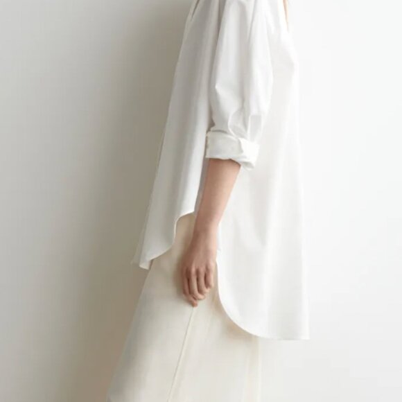 COS Women's White Button Up Shirt, Size 10 - Picture 10 of 10